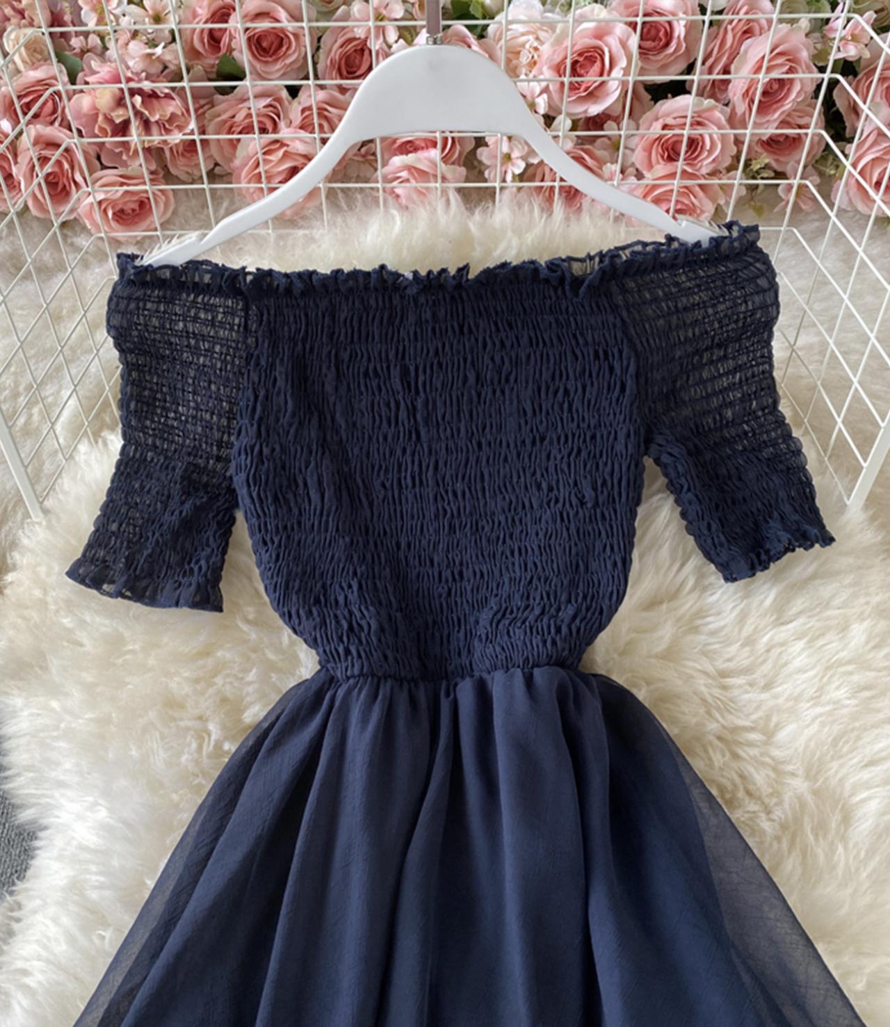 Cute A line dress fashion dress  839
