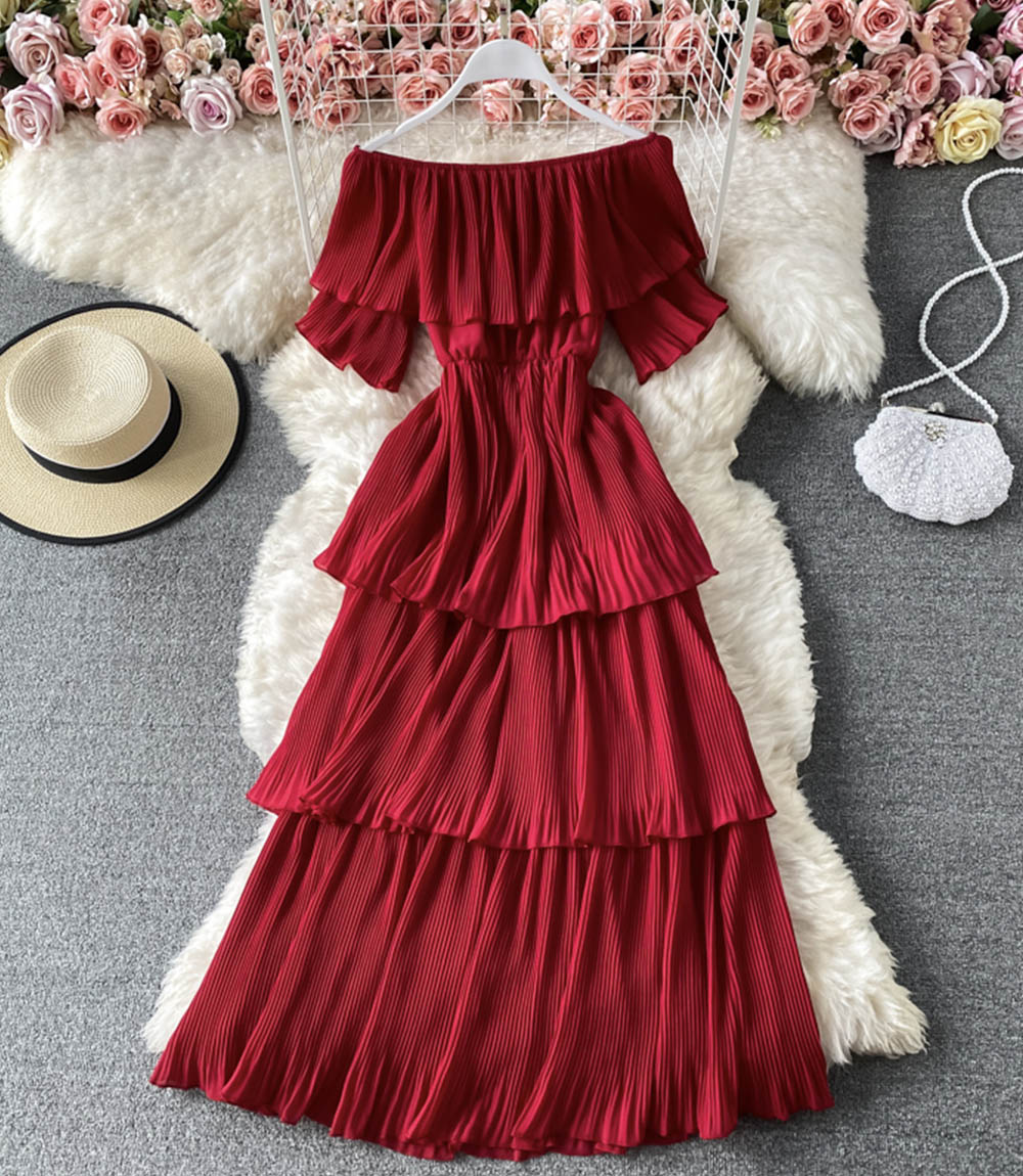 Cute A line dress fashion dress  845