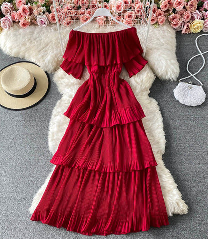 Cute A line dress fashion dress  845