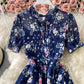 Cute A line floral dress fashion dress  801