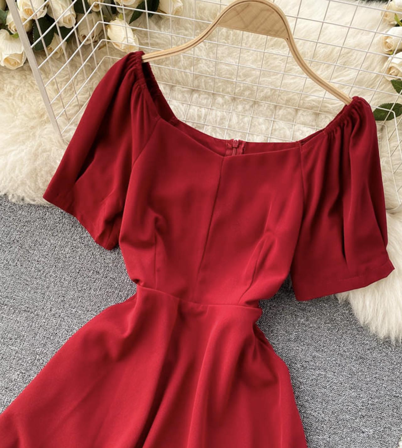 Cute A line short dress  780