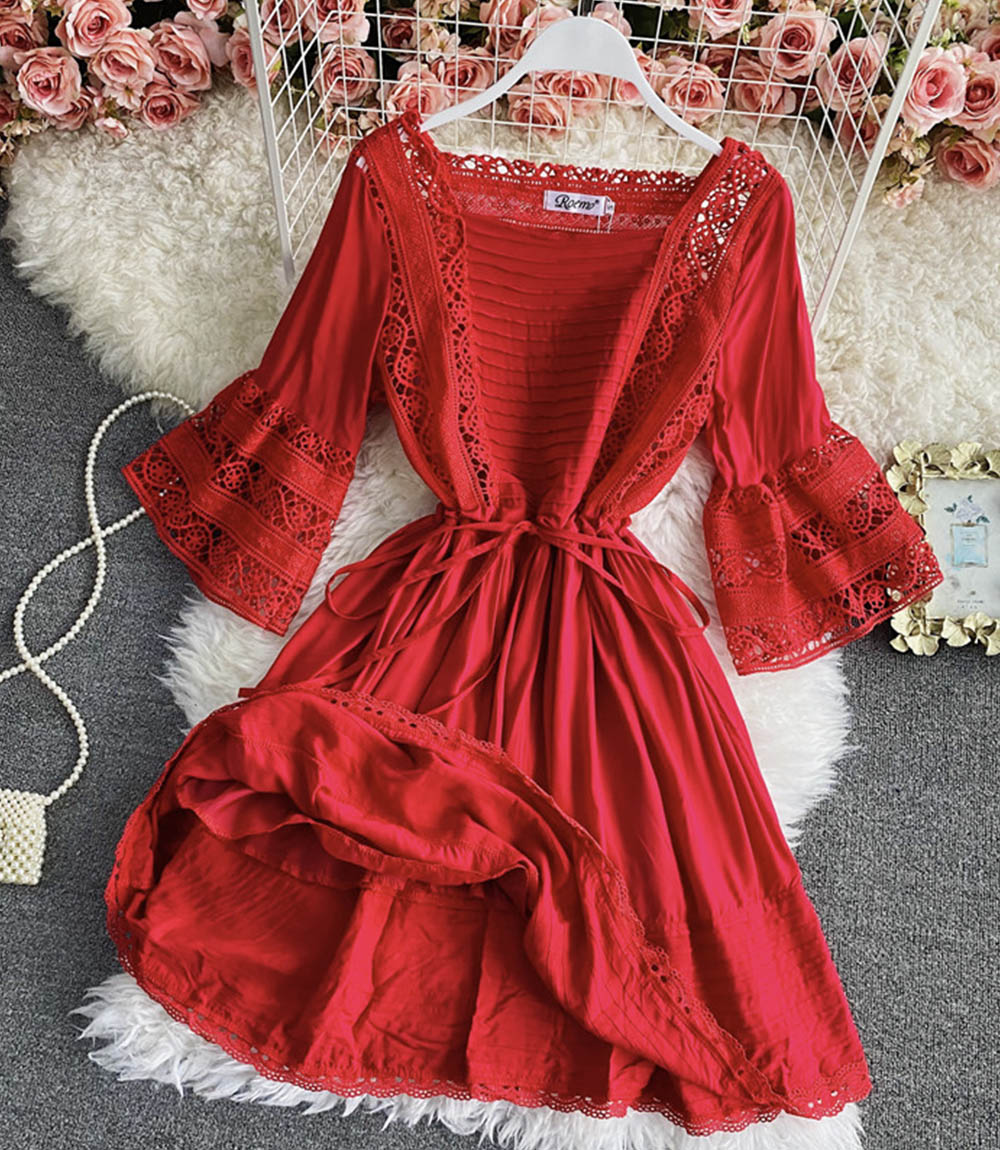 Cute A line short dress fashion dress  844