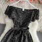 Süßes A-Linie Blumenkleid Modekleid 789