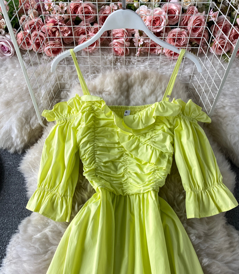 Cute A line short dress  849