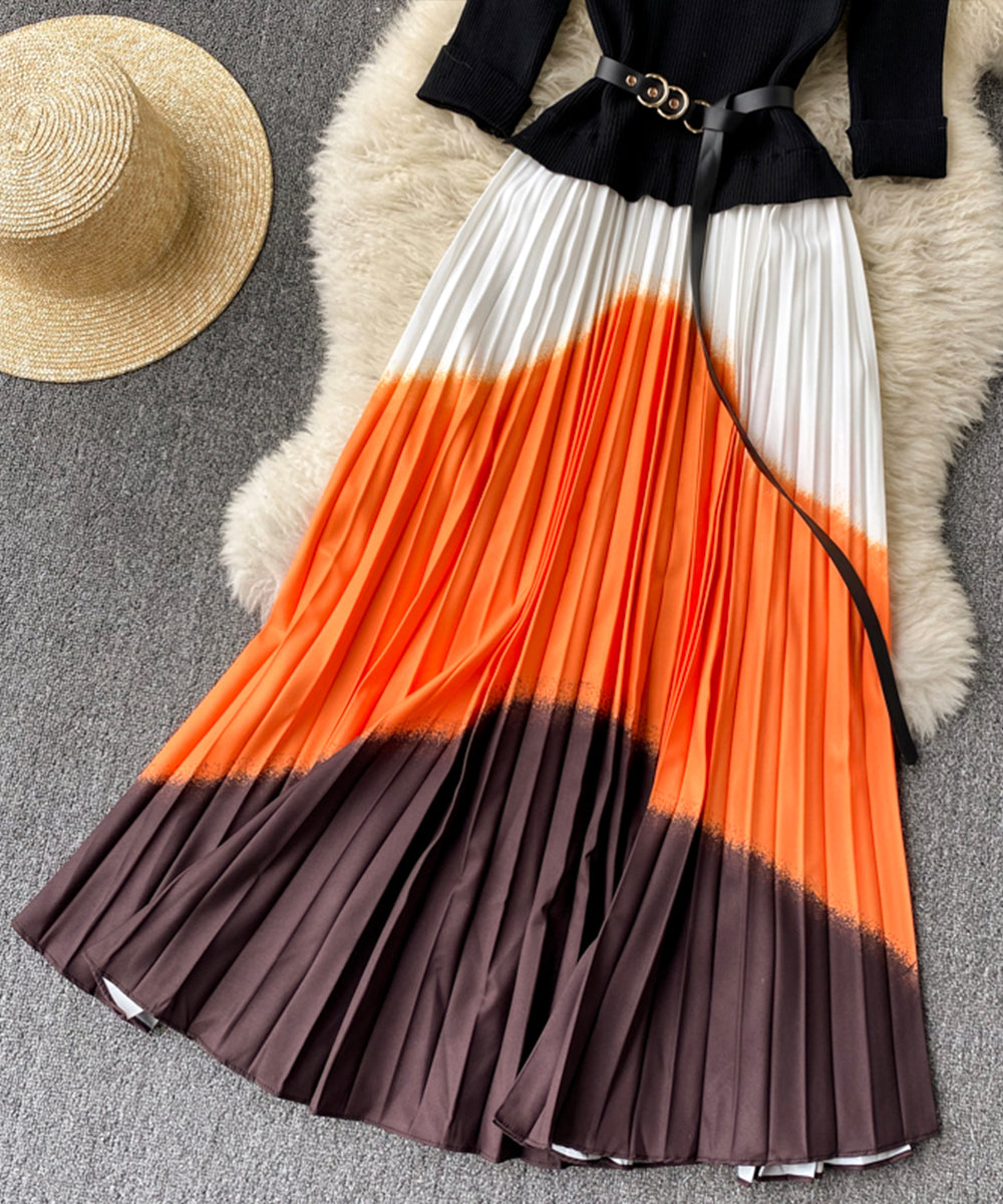 Stylish A line long dress  836