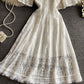 Cute A line lace dress fashion dress  838