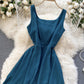 Simple A line short dress fashion girl dress  765