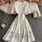 Cute A line lace dress fashion dress  838