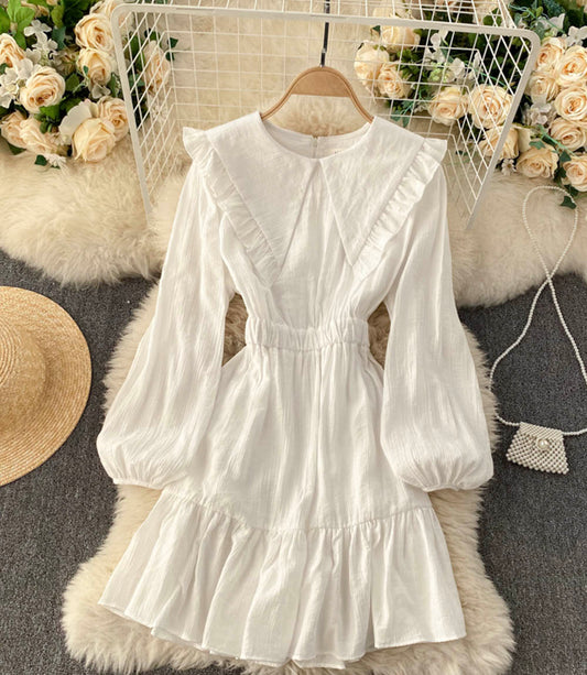 Süßes kurzes Kleid in A-Linie Modekleid 857