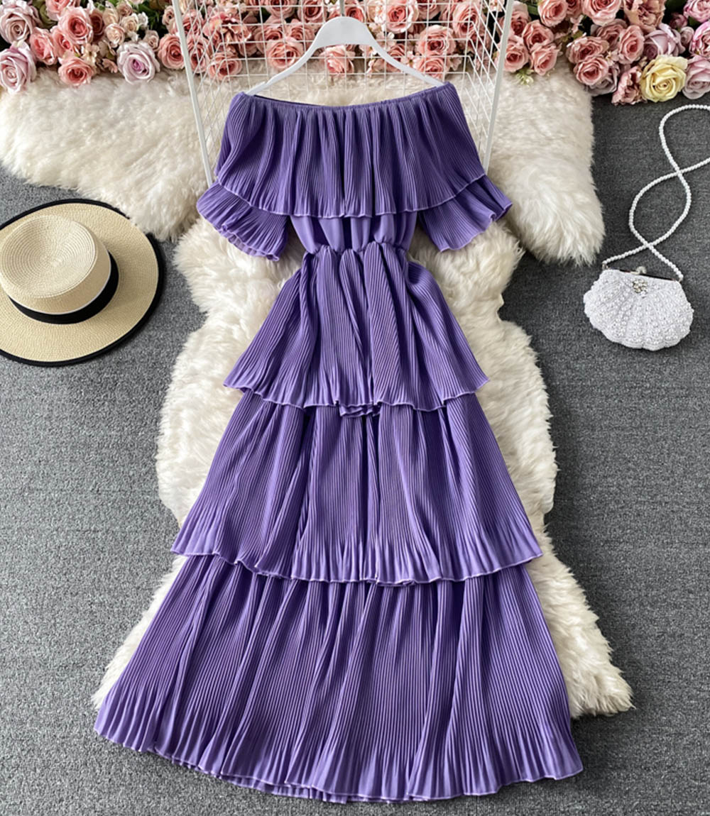 Cute A line dress fashion dress  845