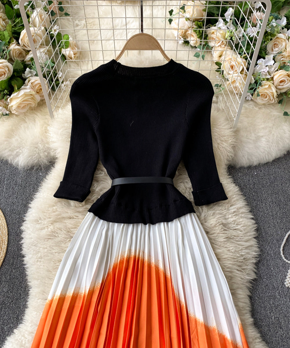 Stylish A line long dress  836