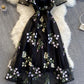 Black A line lace dress fashion dress  821