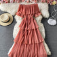 Cute A line dress fashion dress  845
