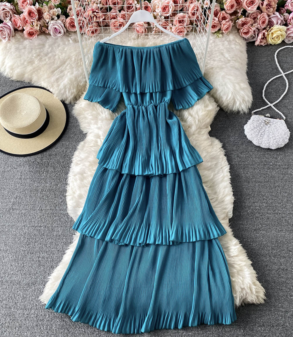 Cute A line dress fashion dress  845
