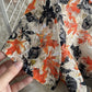 Cute A line floral dress lace dress  794