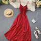 Stylish v neck chiffon dress A line dress  773