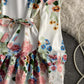 Stilvolles Blumenkleid in A-Linie mit langen Ärmeln 803 