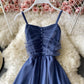 Cute tulle short dress A line summer dress  760