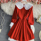 Cute A line long sleeve dress fashion dress  810