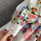 Stilvolles Blumenkleid in A-Linie mit langen Ärmeln 803 