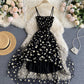 Cute A line tulle floral dress  766