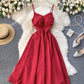 Stylish v neck lace up dress A line party dress  767