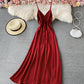 Simple A line v neck dress  764