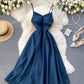 Stylish v neck lace up dress A line party dress  767