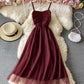 Cute tulle short dress A line summer dress  760