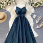 Stylish v neck lace up dress A line party dress  767