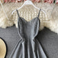 Shiny A line dress fashion dress  825