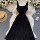 Simple A line short dress fashion girl dress  765