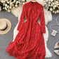 Elegantes Spitzenkleid mit langen Ärmeln Kleid in A-Linie 776