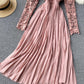 Stylish long sleeve lace dress  768