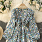 Cute A line floral dress fashion dress  811