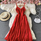 Cute lace backless dress fashion dress  762
