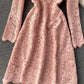 A line cutout lace dress long sleeve dress  920