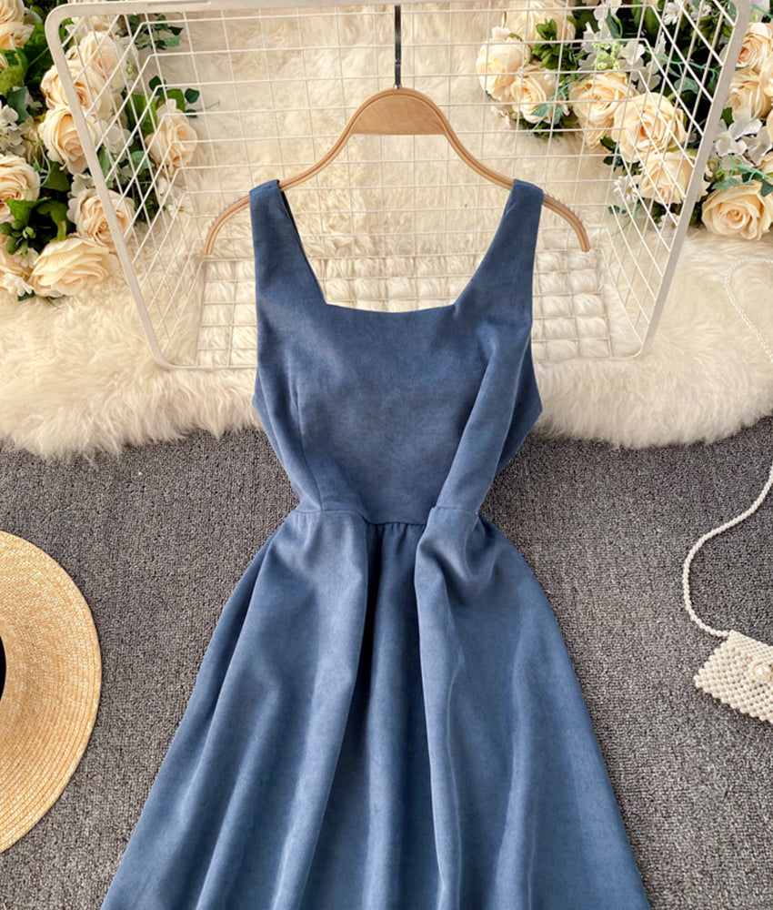 Süßes kurzes Kleid in A-Linie Modekleid 884
