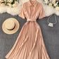 Simple A line dress fashion dress  881