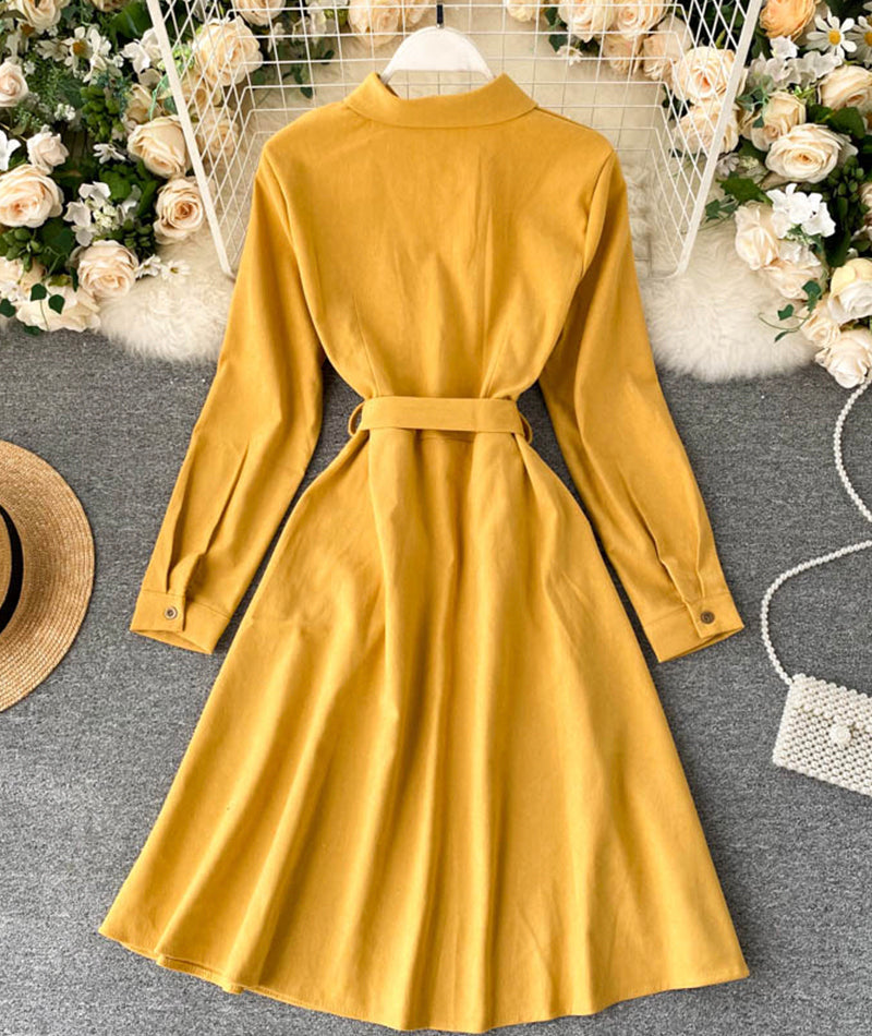 Cute A line shirt dress  935