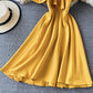 Cute off shoulder short dress A line fashion dress  744