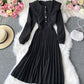 Cute lapel long sleeve dress fashion girl dress  1056