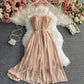 Cute pink chiffon short dress fashion dress  723