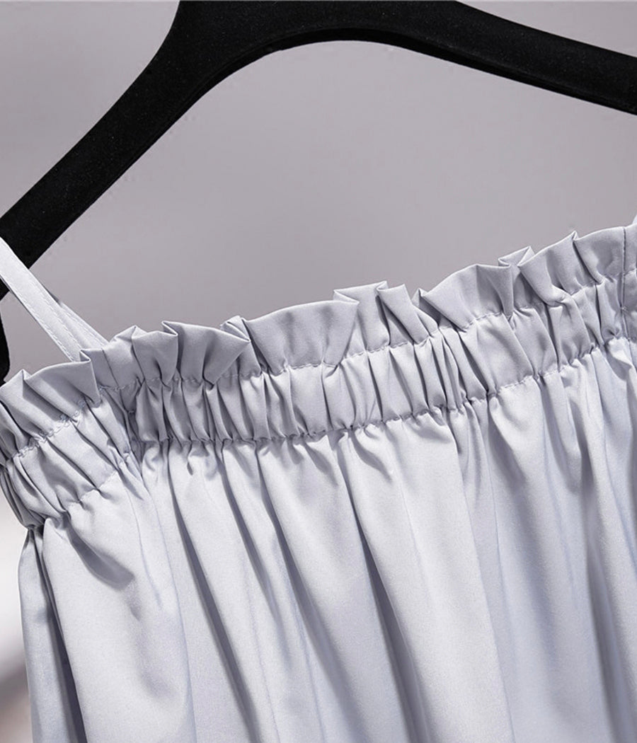 Lovely white top +skirt  1276
