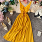 Simple A line v neck dress women's dress  1224