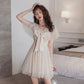 Cute v neck tulle short dress fashion dress  1080