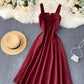 Jolie robe courte à lacets en forme de A 872