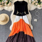 Stylish A line long dress  836