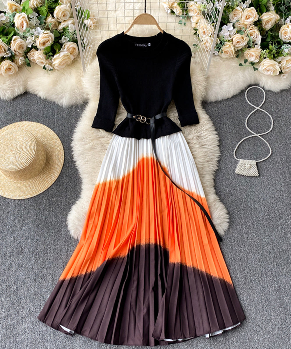 Stylish A line long dress  836