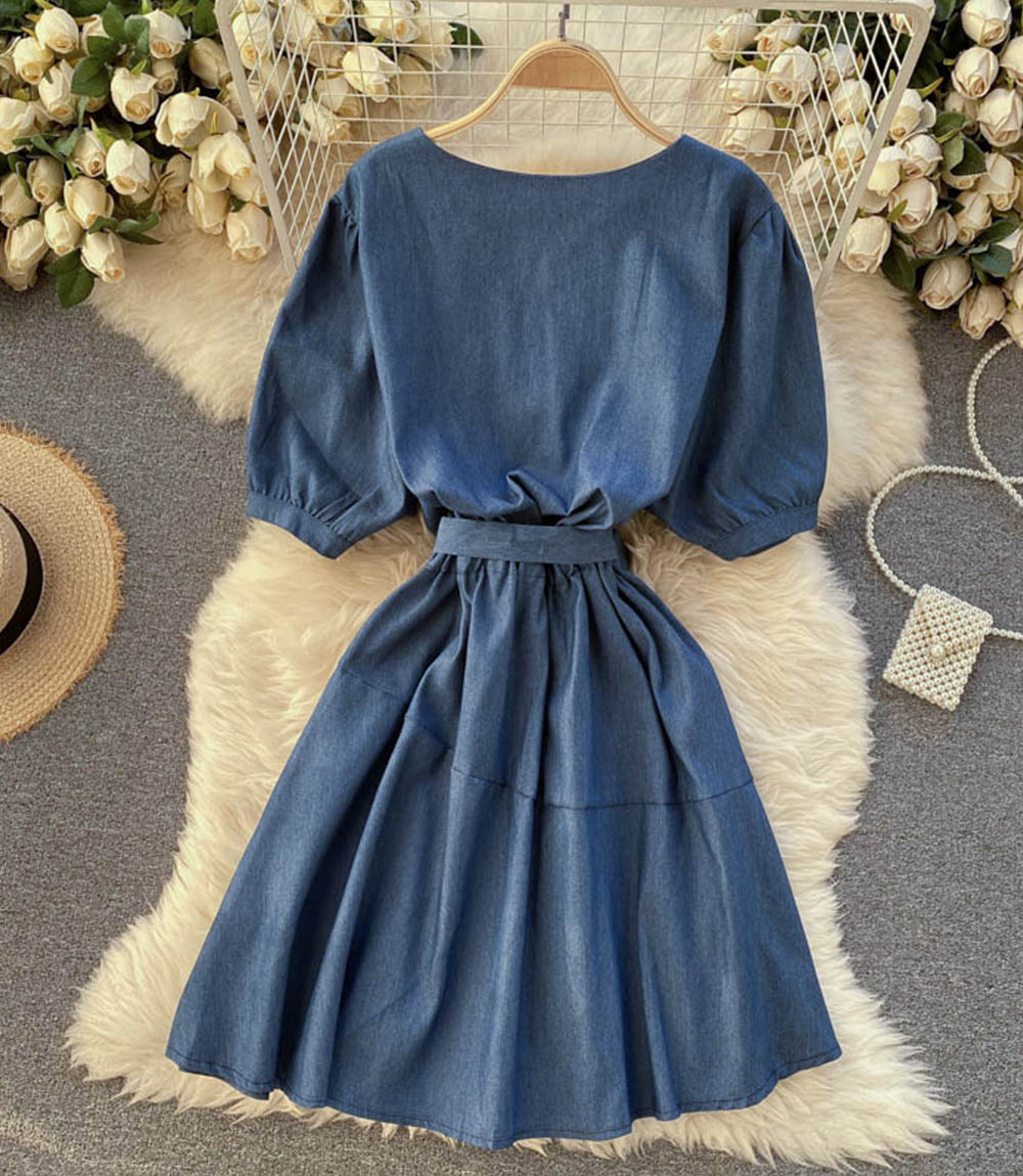 Cute A line short dress fashion dress  858